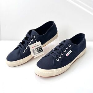 Superga 2750 Cotu Classic Lace Up Canvas Low Top sneakers in Blue  Navy Size 45
